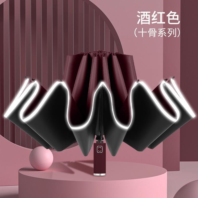 Picture of A large number of wholesale automatic folding umbrellas for men and women sunshade sunscreen UV protection rain umbrella can be set advertising