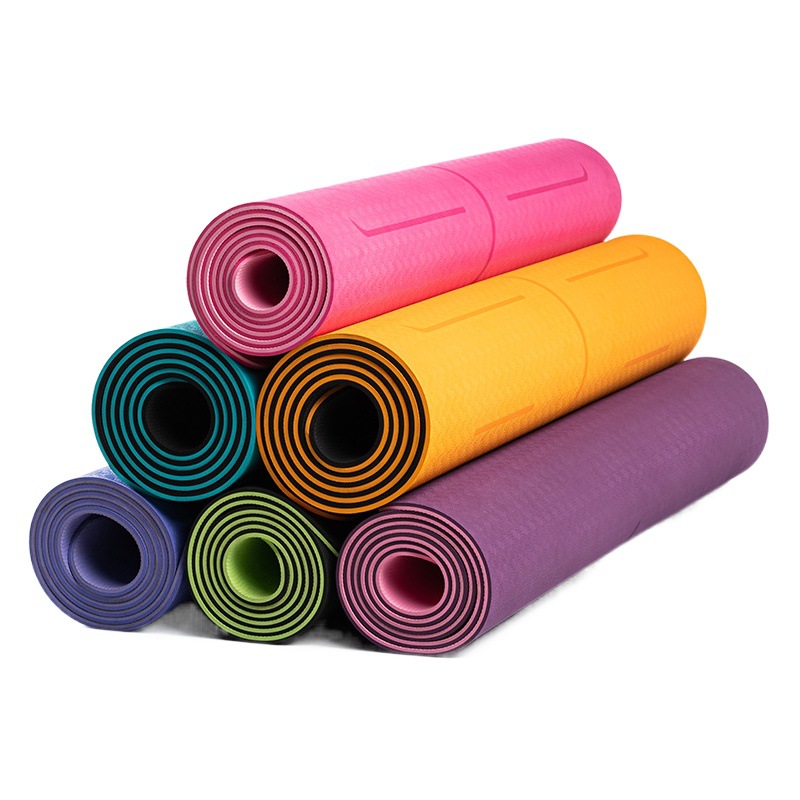 Wholesale tpe yoga mat extra-large thickened dance fitness exercise mat soundproof shock-absorbing floor mat non-slip yoga mat