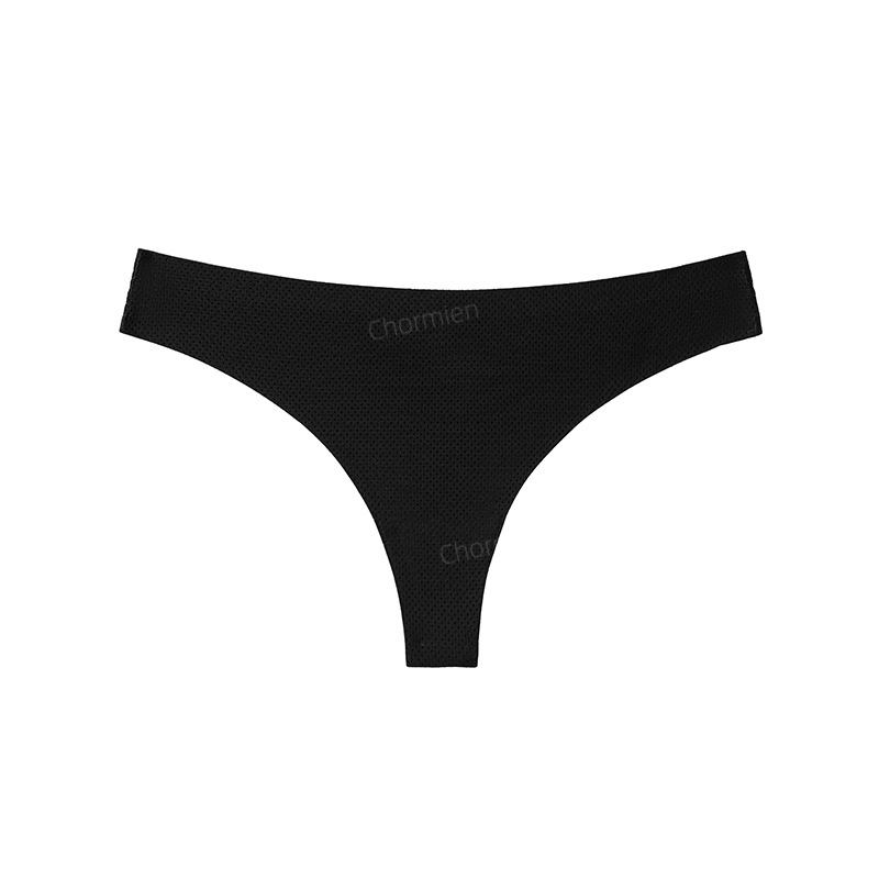 Picture of Sports Yoga Female Sexy Style Ice Silk Underwear Women's Low-Waist Seamless Underwear Cross-Border European and American Large Size T-Shaped T-Pants