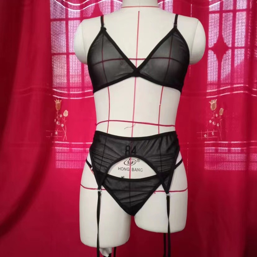 23 sexy stockings sexy lingerie thin 20 new high waist bra suit piece set 4 temptation French style