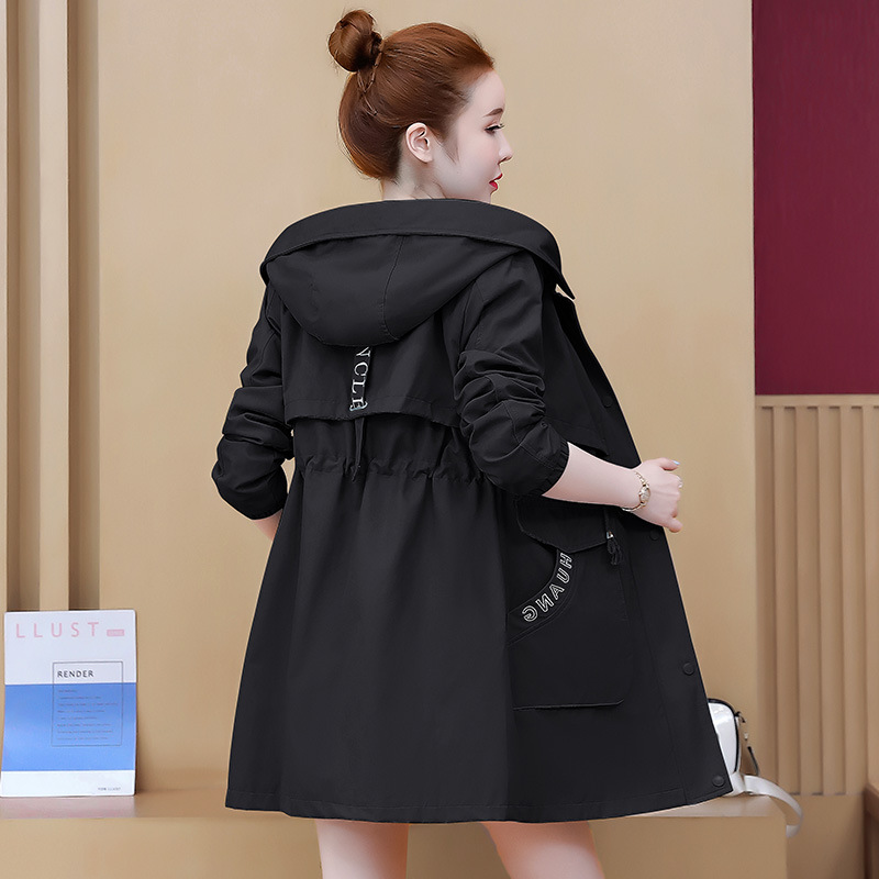 Picture of in stock Real-shot Trenchcoat Women's Mid-length 2025 Spring and Autumn New Design Sense Coat Trendy Coat for Petite