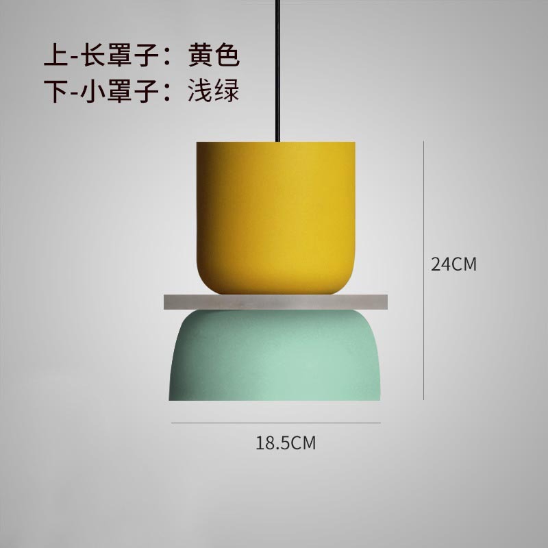 Picture of Source Cross-Border Direct Sales Simple Nordic Restaurant Lamp High-End Living Room Chandelier Macaron Acrylic Chandelier