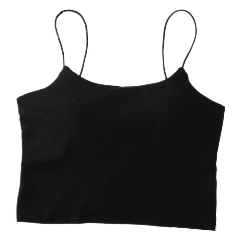 Spring and Summer Beautiful Back Sling Chest-Wrapped Vest for Women Fixed One-Cup Big Backless Sexy Outer Wear Bottoming Tube Top Vest