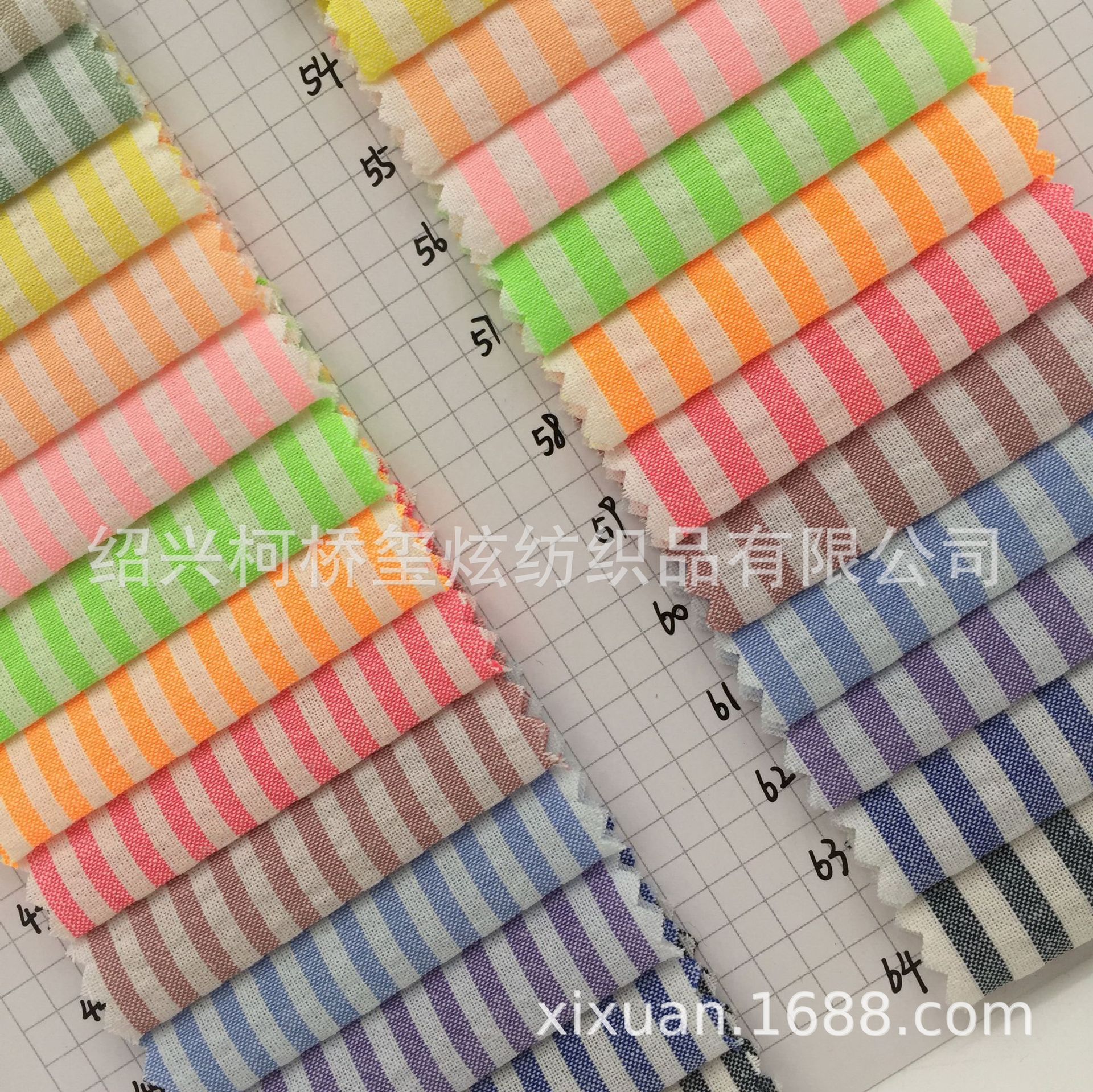 Picture of New sand wash stripe yarn-dyed striped shirt dress fabric yarn-dyed plaid in stock supply