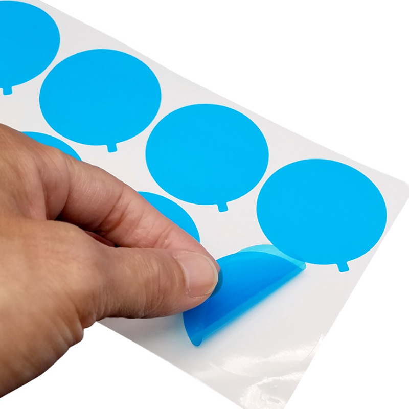 Picture of Blue PE protective film with hand tear round hardware plastic lens protective film anti-scratch and dustproof factory Film
