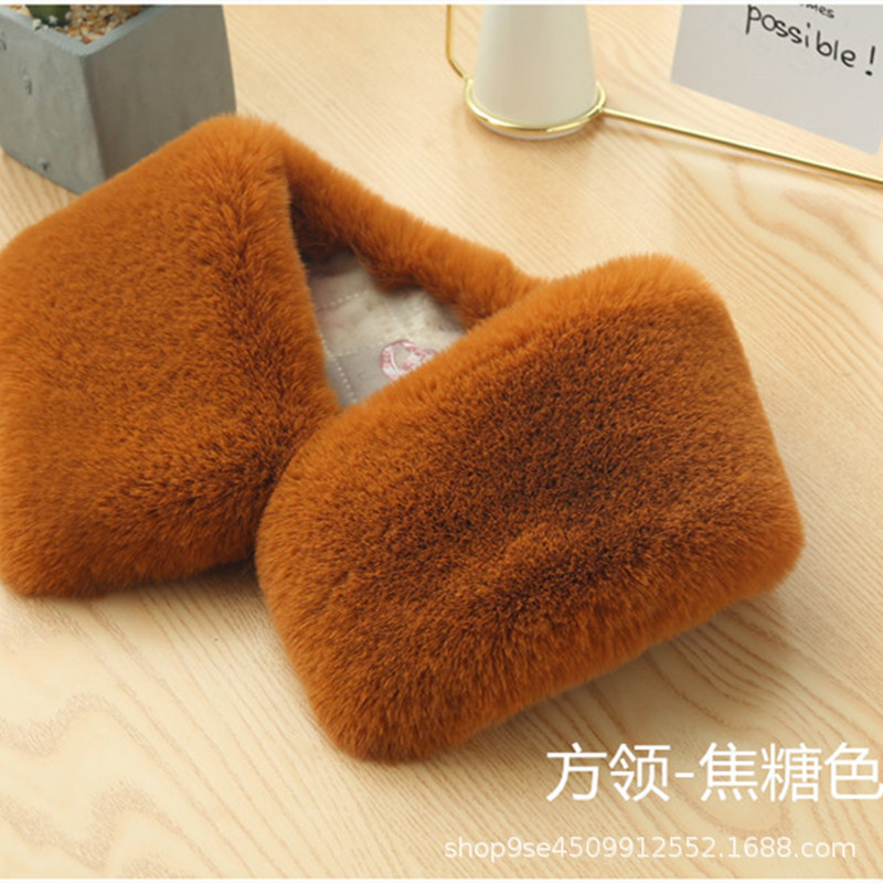 Picture of Amazon cross-border autumn and winter imitation rex rabbit fur collar scarf fur collar warm fur artificial fur scarf neck protection