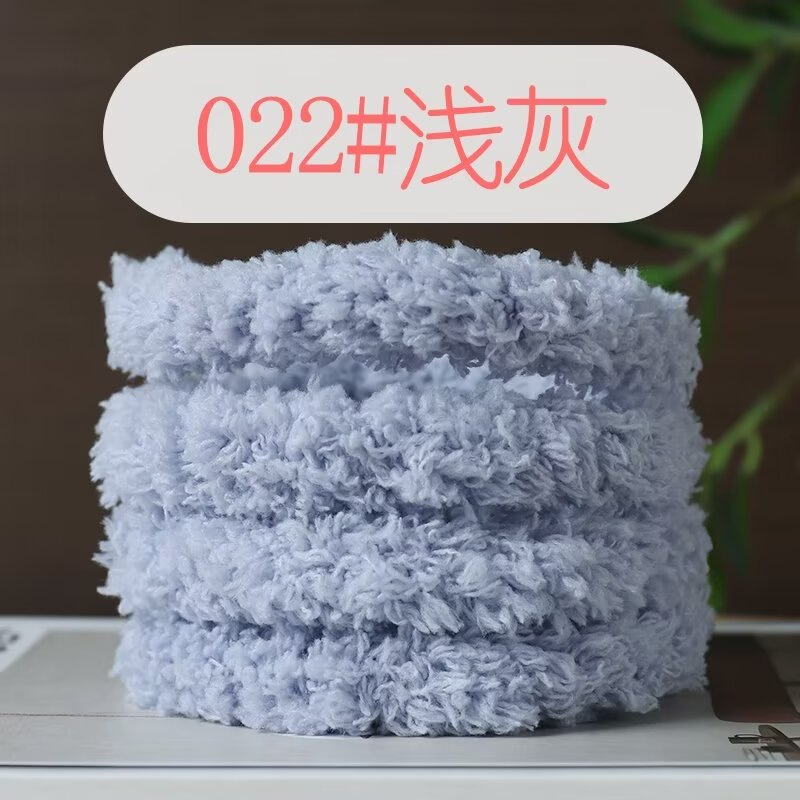 Picture of 15mm coral fleece twist bar super thick super dense handmade diy material bag puppy cat rabbit wool top
