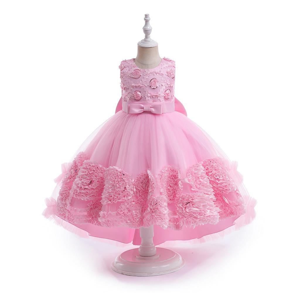 Picture of 2024 Cross-border New Girls' Trailing dress Princess Children's Dress Large Children's Dress Tutu Skirt for the Show