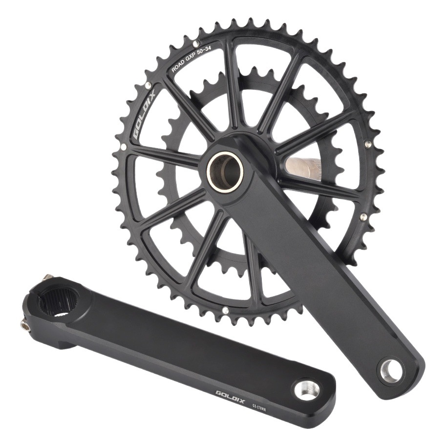 Goldix Road Bicycle Gxp Crank Crankset 20/22 Speed 50-34T/53-39T Integrated Double Disc Cycling