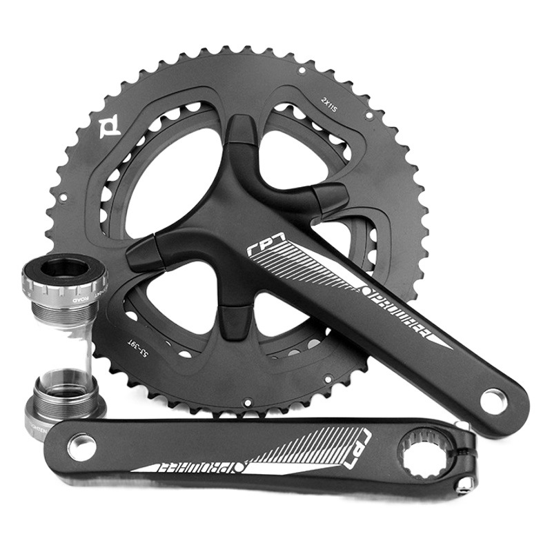 Prowheel Haomeng Road Bike Hollow Integrated Chainring 11 Speed 53T/39T Chainring Rpt721C Cross-Border Supply