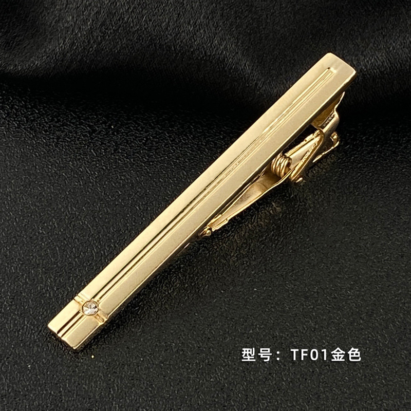 Picture of Men's Tie Clip Manufacturer Direct Sales Yiwu Cross-Border Business Metal Tie Clip Tieclips Bow Tie Business Style