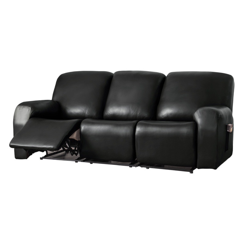 Cross-Border Elastic Pu Leather Lounge Chair Cover All-Inclusive Waterproof Chivas Sofa Cover Simple Pure Color First Class Sofa Cover