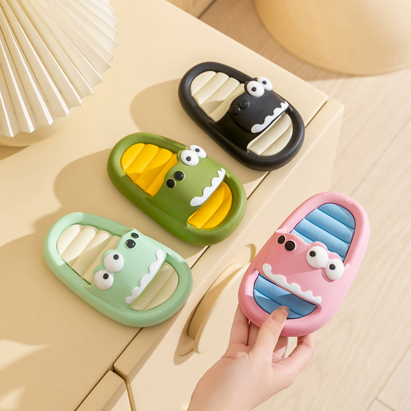Picture of Cartoon Dinosaur Baby Children's Slippers Summer Boys and Girls Bathroom Non-Slip Baby Children's Slippers