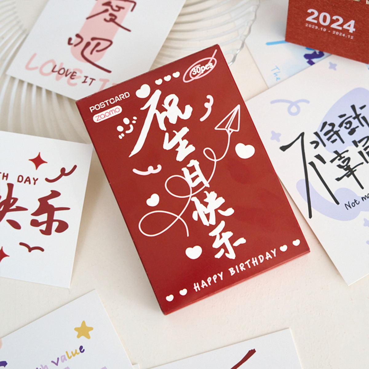 Early foam boxed postcard happy birthday series creative ins handwritten text gift blessing message card