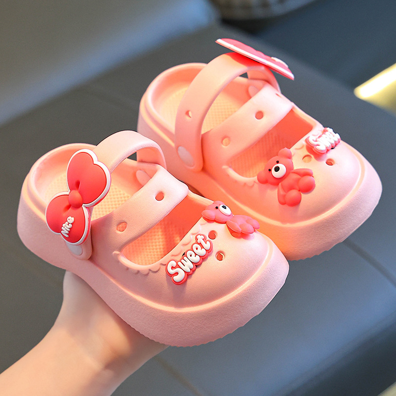 Girls Eva Ultra-Light Clogs Summer Kindergarten Cute Kidsren Outer Wear Soft-Soled Non-Slip Baby Girl Sandals and Slippers