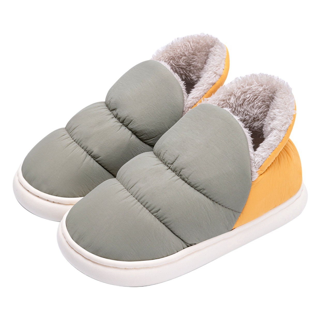 Lidani Down Cotton Shoes Women's Outer Wear Non-slip Winter Warm Home Indoor Moon Shoes Couple Cotton Slippers Men's Wholesale
