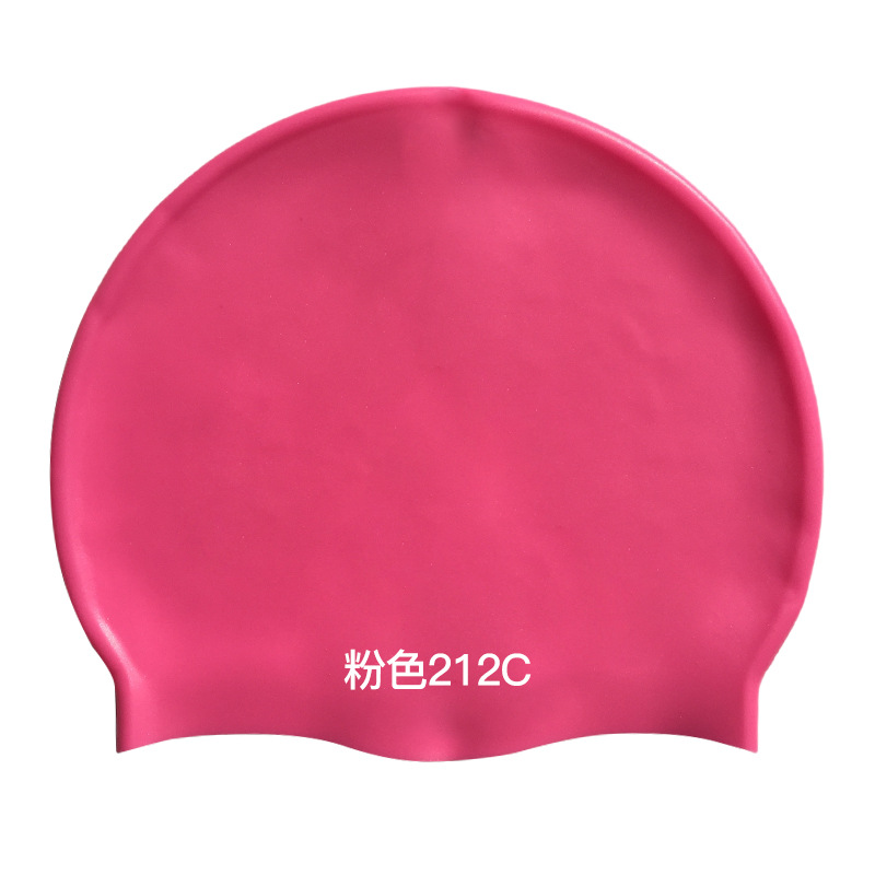 Picture of 2025 Silicone Swimming Cap Wholesale Solid Color Waterproof Diving Cap Plus No Head Swimming Cap Adult Swimming Equipment