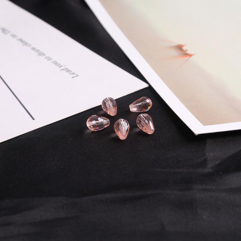 Picture of Drop-shaped glass crystal beads DIY handmade beaded bracelet earrings making materials cross-border a generation of hair
