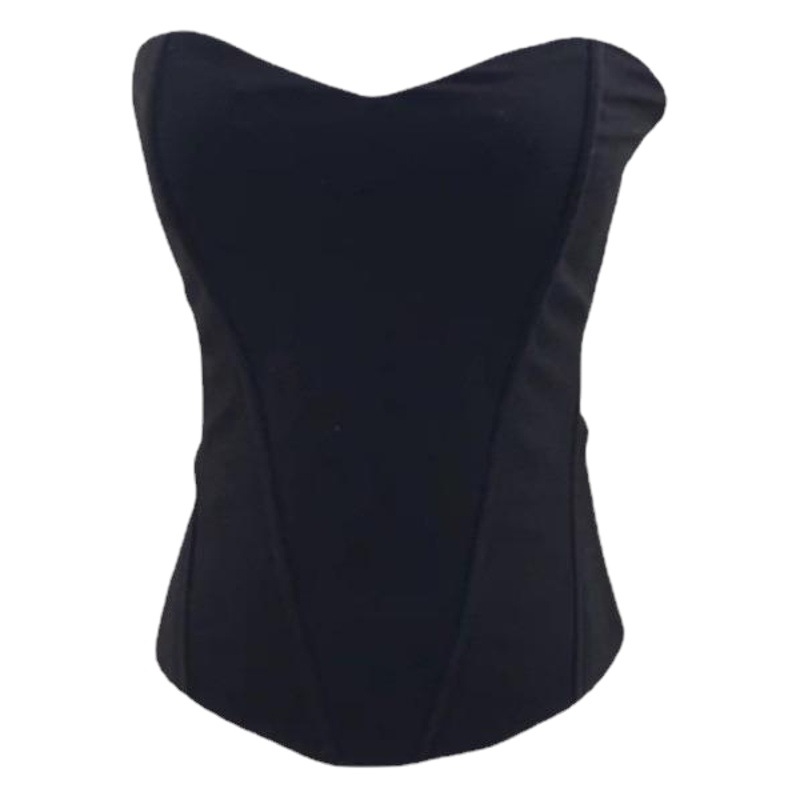 Fishbone body shaping with chest pad wrapped chest vest women's Sexy Slim high waist European and American style fashion bra fashion tube top