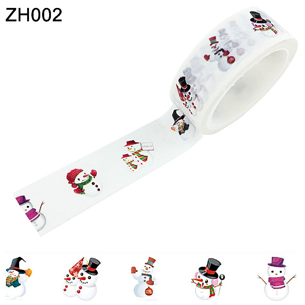 Picture of Manufacturers cross-border a generation of cartoon Christmas festival DIY decorative stationery color hand account stickers and paper tape