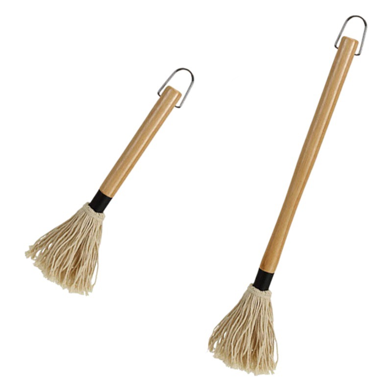 Amazon BBQ BBQ Feeding Mop Rubber Wooden Handle BBQ Dip Brush Oil Brush Tool Set