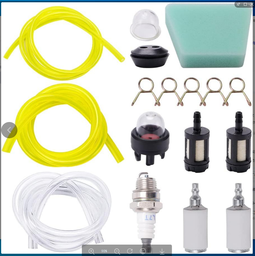 Picture of Lawn mower carburetor oil cup oil bubble assembly logging saw lawn mower Stilhus Warner oil bubble universal