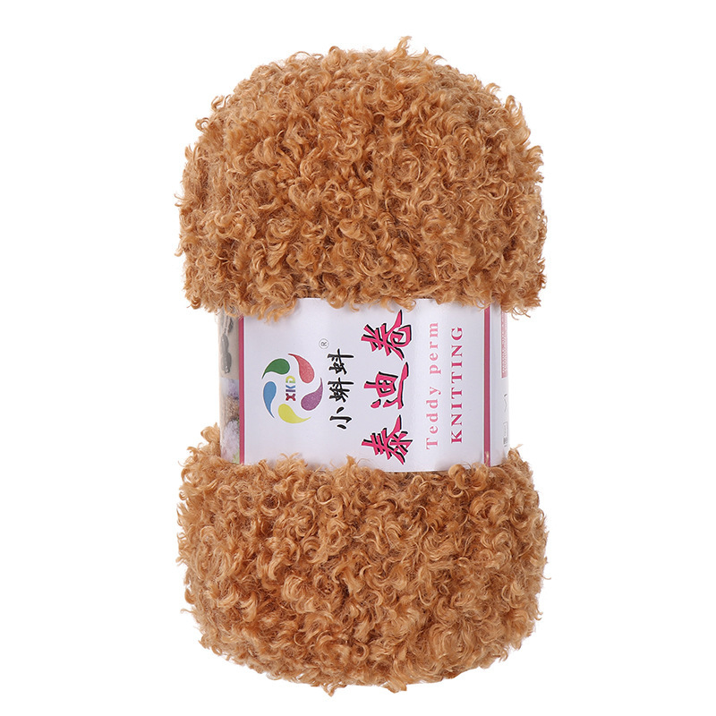 Picture of Wholesale Teddy Curly Wool Loop Thread Handmade DIY Loop Velvet Crochet Thread Hand Knitted Scarf Doll Thread