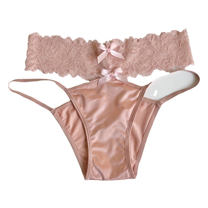 Desire lost sexy lace pure desire temptation sentiment hollow low waist satin girl underwear New triangle shorts