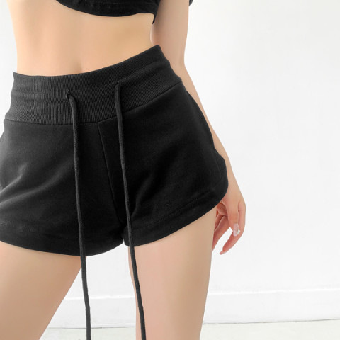 American Style Spice Style Casual Pants 2024 Summer New Arrival Casual Pants Wide Leg Straight Tube Slimming Drawstring Sports Shorts for Women