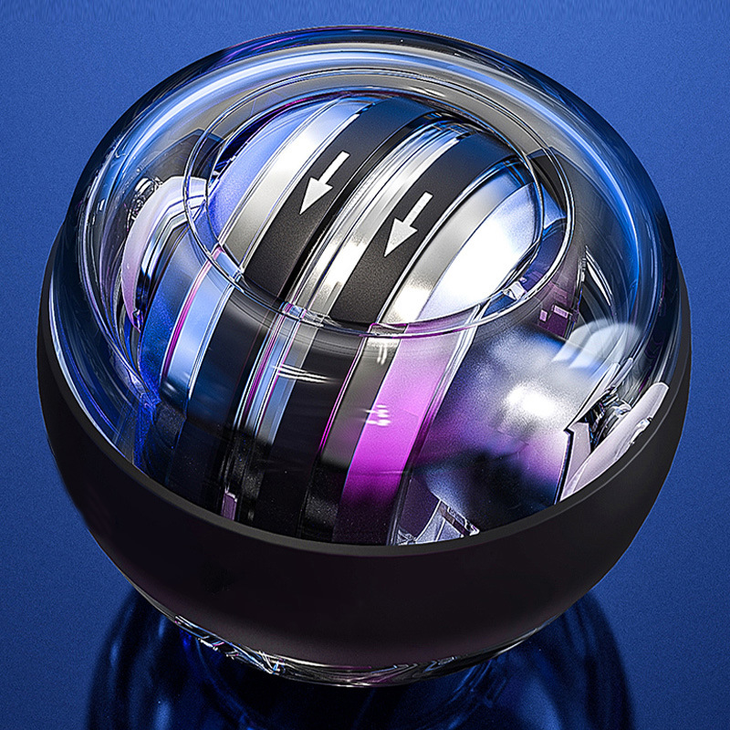 Manufacturers supply self-starting wrist ball palm gyro luminous metal bluetooth wrist ball grip ball muscle training