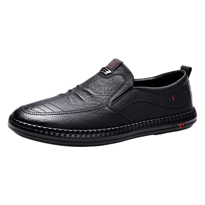 2022 Autumn New Men's Handmade Casual Leather Shoes Men's Soft Leather Soft Sole Slip-On Loafers Moccasins 865