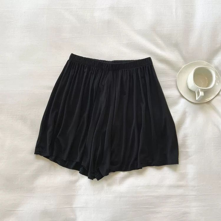 Picture of Modal Cotton Women's Shorts Spring and Summer Sports Leisure Home Fart Curtain Loose Outer Wear High Waist Wide Leg Pajama Pants Thin