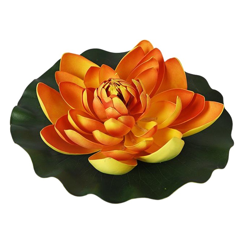 Led Water Floating Lotus Lamp Diameter Size Simulated Lotus Leaf Eva Lotus Lamp Outdoor Lake Decorative Landscape Lamp