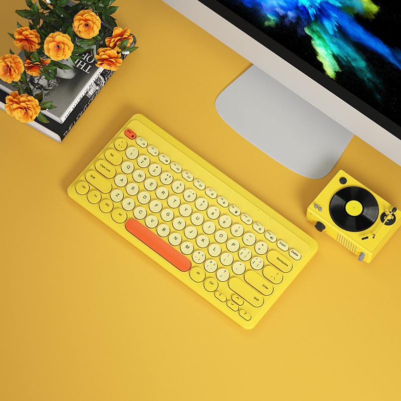 Picture of BOW external wireless keyboard and mouse suit laptop desktop computer general office home mute USB cross-border exclusive