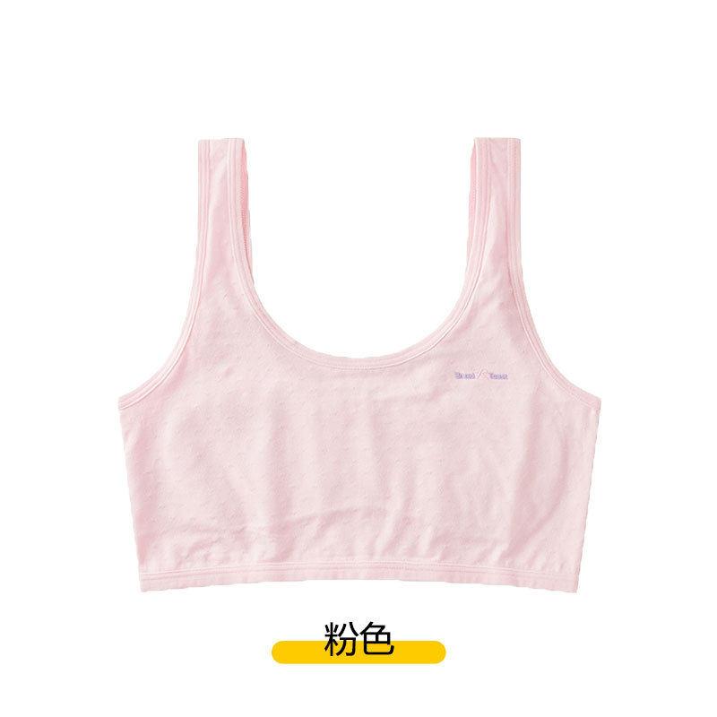 Picture of Girls' Development Stage One Underwear Bra for Girls without Steel Rings Tube Top for Adolescent Girls Vest Underwear for Students