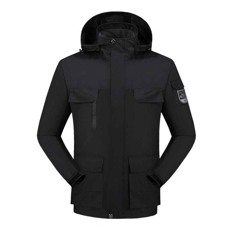 Picture of Amazon Couple Jacket Outdoor Large Size Hooded Windproof Waterproof Mountaineering Fishing Cargo Jacket for Men and Women
