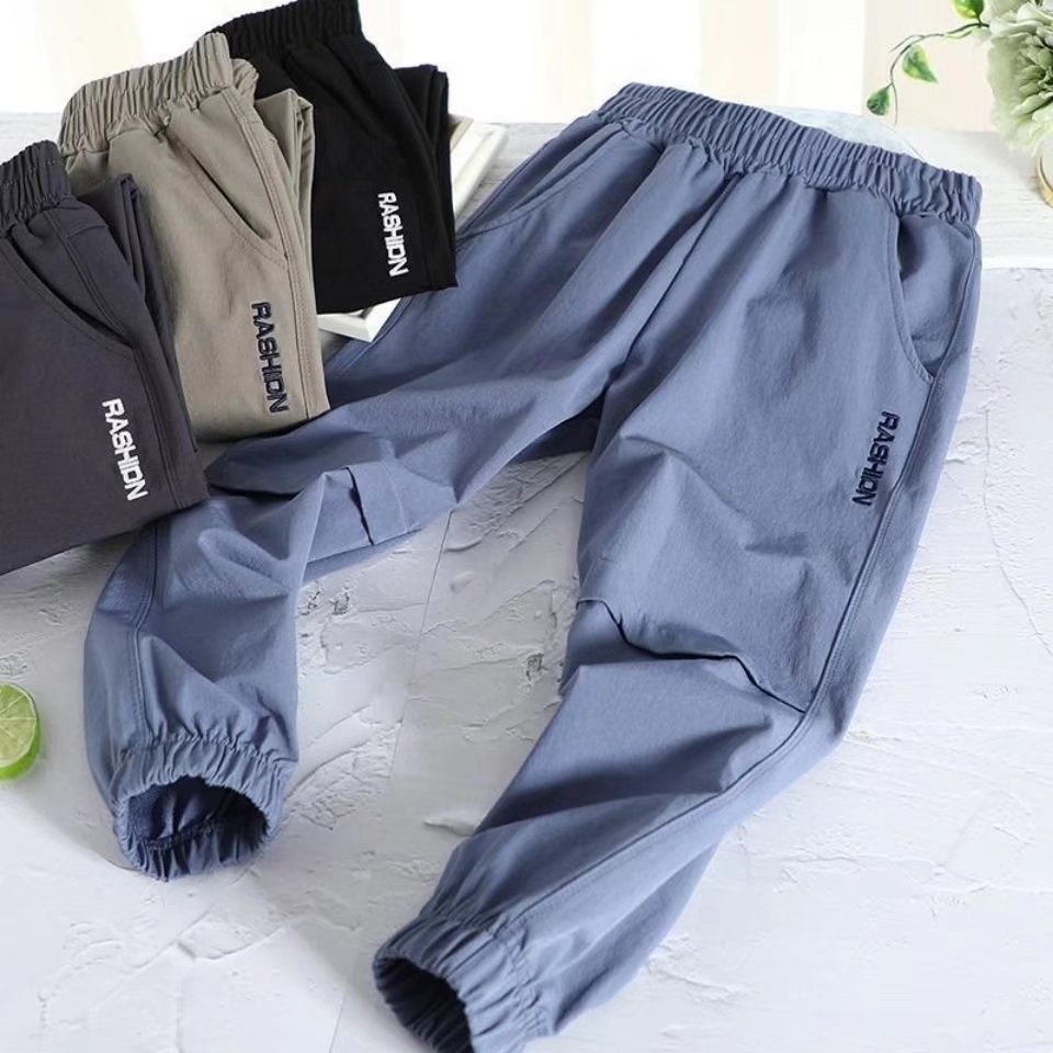 Picture of Boys' Sweatpants Boys' 2023 New Thin Summer Anti-Mosquito Pants Medium and Large Children's Loose Leggings Long Pants Trendy Autum