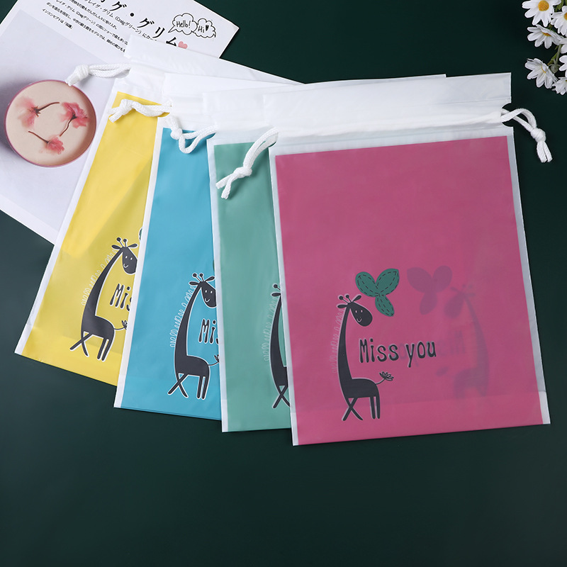 Fashionable and Beautiful Storage Drawstring Bag for Daily Necessities, Clothing Packaging Bag, Pants and Apparel Double-Layer Universal Bag, Waterproof and Moisture-Proof