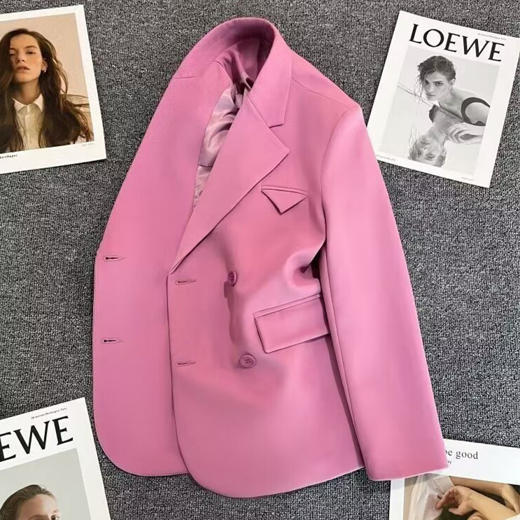 Cross-border Small Suit Jacket Women's High-level Design Sense Niche New Spring and Autumn Korean Loose Casual Suit