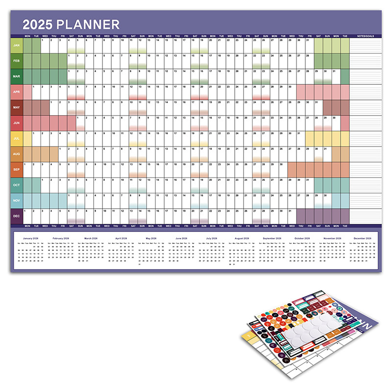 Picture of 2026 Full Year English Edition Desk Calendar Korean Version Desktop Wall Calendar Creative Simple Planner Amazon