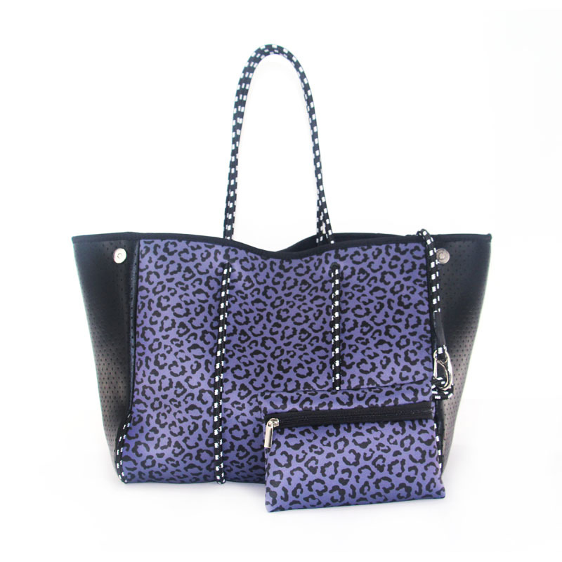 Picture of Diving Material Perforated Beach Bag European and American Fashion Portable Shoulder Strap Mother Bag Outdoor Casual Bag Portable Women's Bag for Women