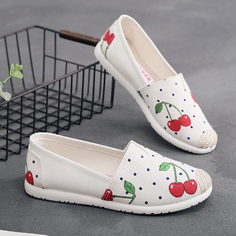 Picture of Spring New Style Old Beijing Cloth Shoes Women's Soft-Soled Lazy Shoes Canvas Foreign Trade Shoes Fisherman's Shoes Korean Version Versatile