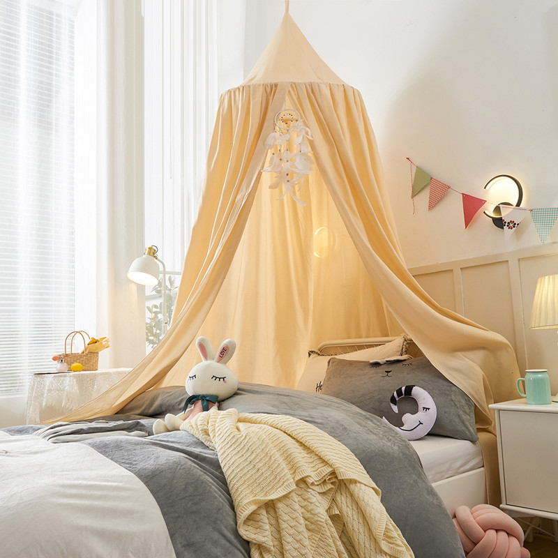 Picture of Cross-border Exclusive for Amazon Dome Bed Curtain Nordic ins Style Children's Suspended Mosquito Net Bed Tent Blackout Bed Curtain