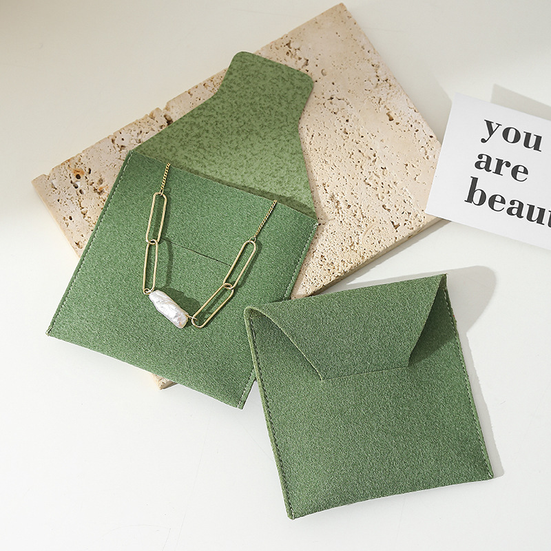 Picture of Multicolor Flannel Bag Jewelry Bag Snaps Thickened Bag Ring Necklace Anti-oxidation Jewelry Storage Bag Wholesale