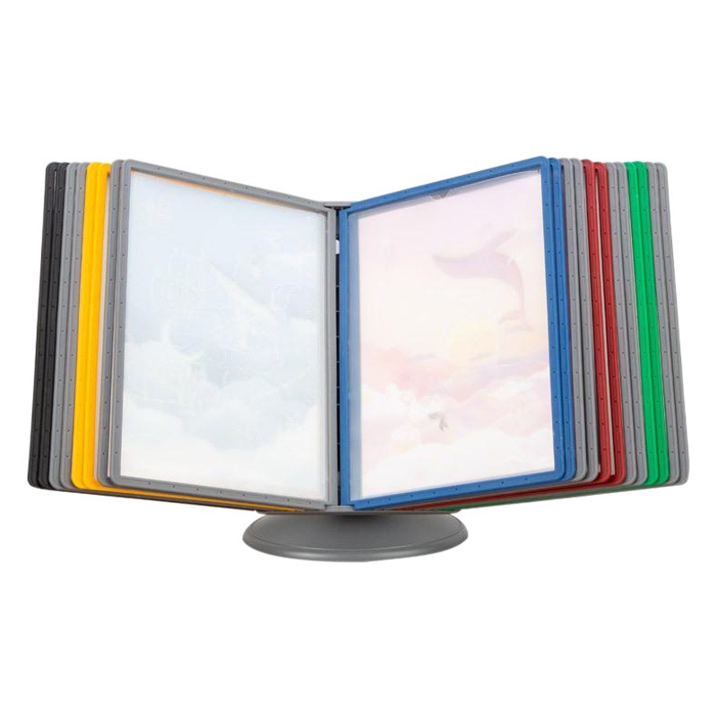 A4 desktop page-turning document display stand page-turning rotating folder display stand management data stand menu stand