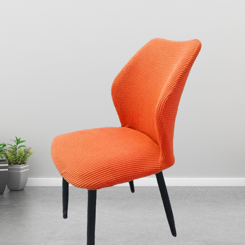 Picture of Chair Cover Elastic All-inclusive Household Modern Curved Dining Chair Cover Cushion Backrest Integrated Household Stool Cover Cover