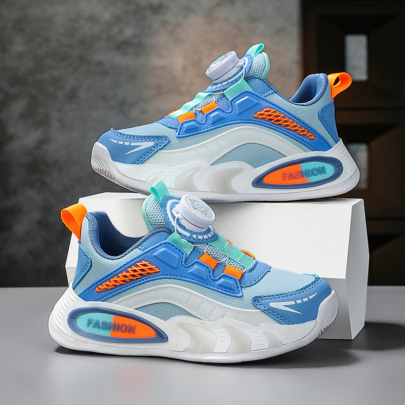 Children's Shoes Men's 2024 Autumn New Arrival sneaker Waterproof Swivel Buckle Lightweight Running Shoes Casual Shoes for Middle and Big Kids Students
