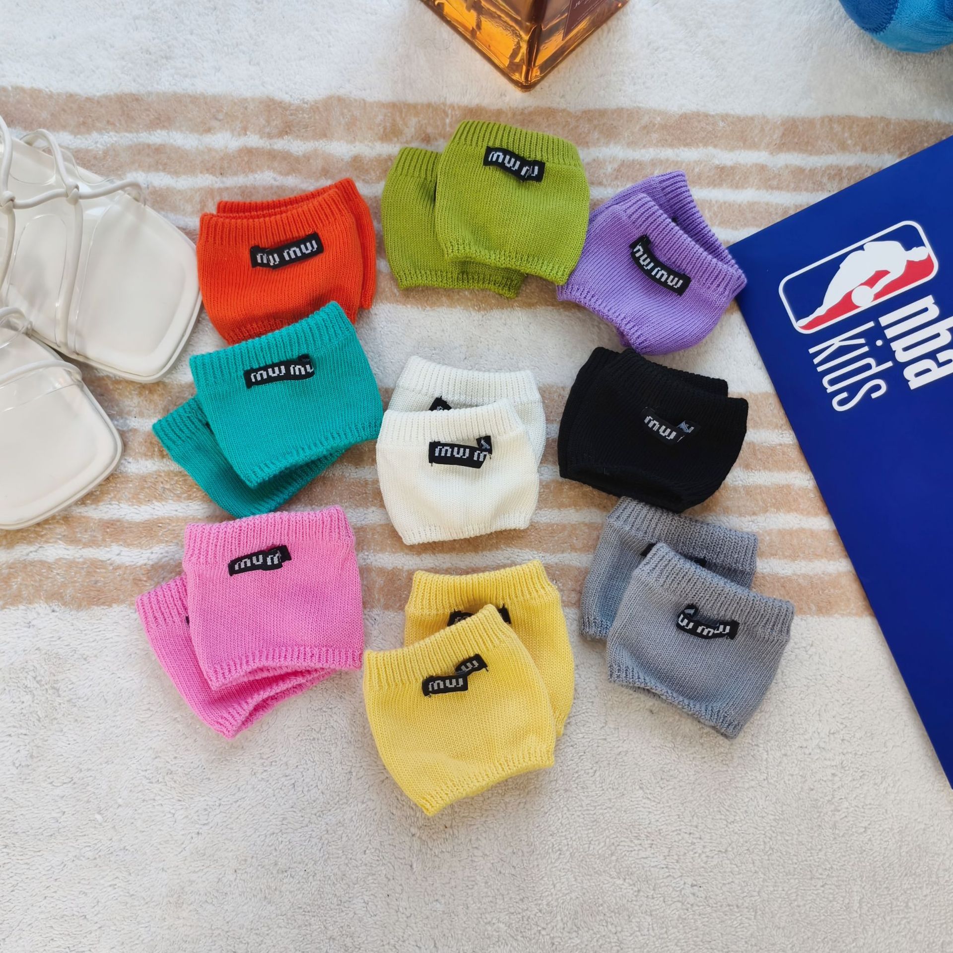 Summer Show Colorful Knitted Foot Arch Socks Embroidered Cloth Distinctive Half-Palm Socks All-Match Sandals Socks Cover