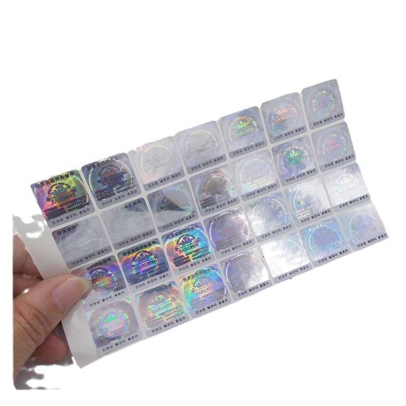 Picture of 3d holographic anti-counterfeiting label logo cartoon label laser anti-counterfeiting self-adhesive label sealing sticker