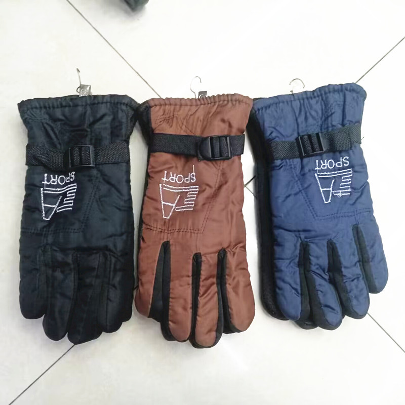 Cross-border adult gloves winter 2 cotton warm gloves fleece-lined outdoor skiing motorcycle riding stall wholesale